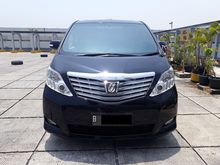 Toyota Alphard X 2.4 CBU AT 2011 Hitam Dijamin Murah pakaian pribadi