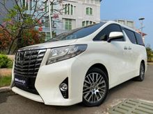 2017 Toyota Alphard 2.5 G Van Wagon Reg.2018 White On Beige Mewah Pilot Seat Km18rb Antik #AUTOHIGH #BEST DEAL