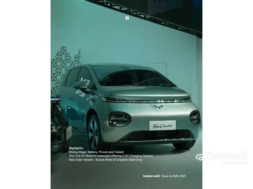 Jual Mobil Wuling Cloud 2025 EV di DKI Jakarta Automatic Hatchback Abu