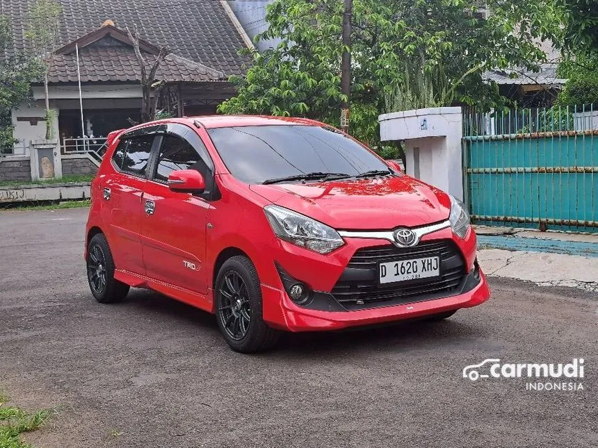 Jual Mobil Toyota Agya 2018 TRD 1.2 di Jawa Barat Automatic Hatchback Merah Rp 120.000.000