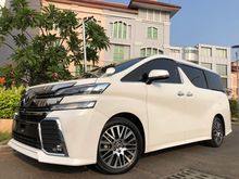 2017 Toyota Vellfire 2.5 G Limited Van Wagon Reg.2018 White On Black Km10rb Pilot Seat PBD TDP.250JT