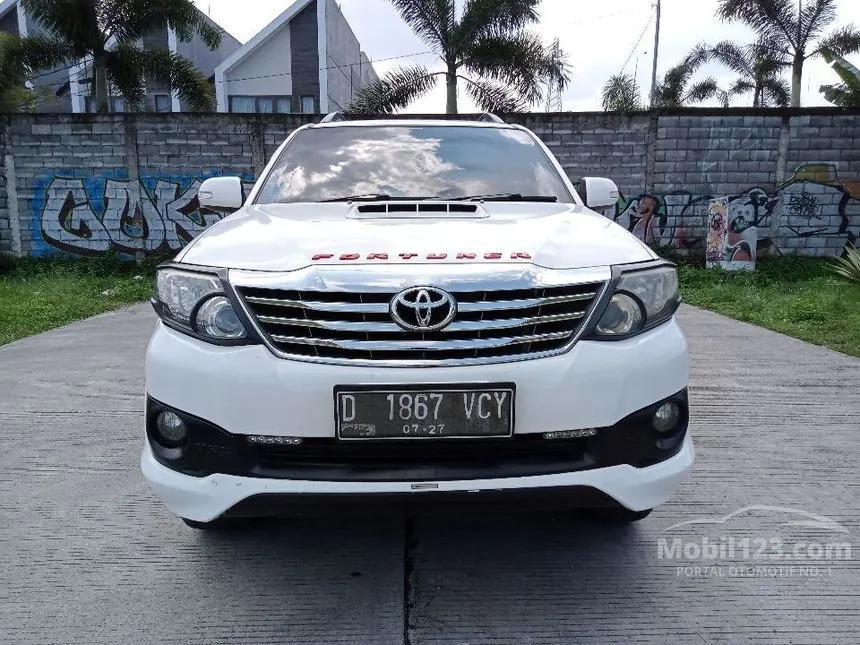 Jual Mobil Toyota Fortuner 2012 G 2.5 di Jawa Barat Automatic SUV Putih Rp 235.000.000