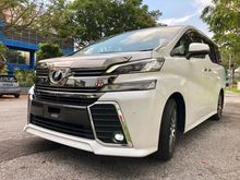 (5 Years Warranty) PILOT SEAT 2016 Toyota Vellfire 2.5 ZG Edition MPV Unregistered