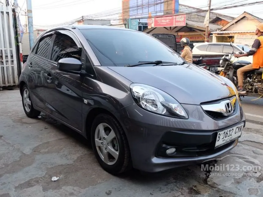 Jual Mobil Honda Brio 2015 E 1.2 di Banten Automatic Hatchback Abu