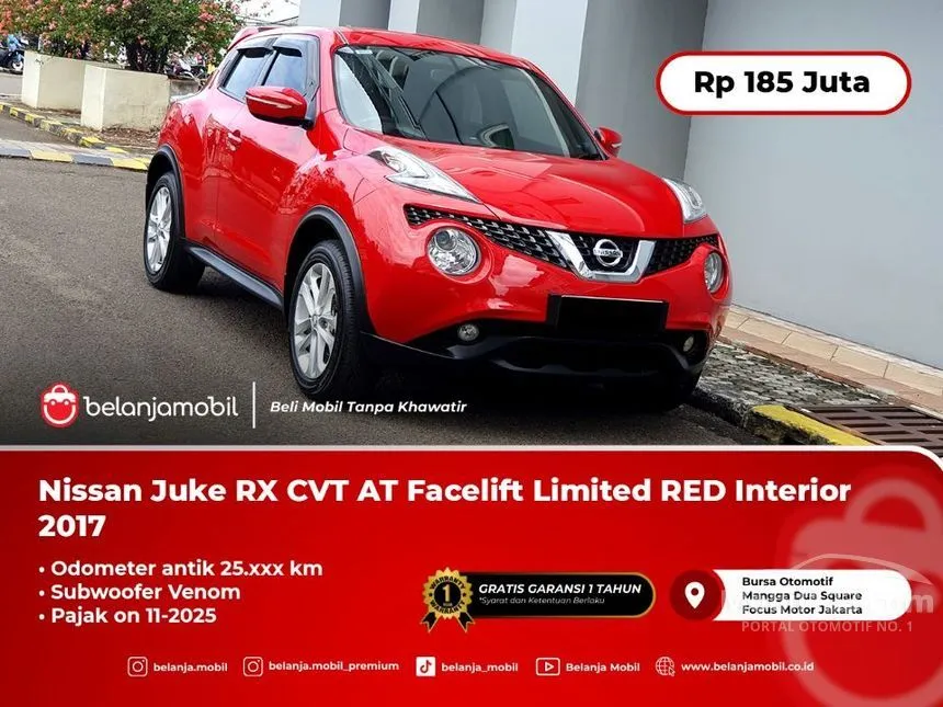 Jual Mobil Nissan Juke 2017 Red Interior 1.5 di DKI Jakarta Automatic SUV Merah Rp 185.000.000