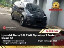 2024 Hyundai Staria 2.2 Signature 7 MPV Diesel AT Hitam NIK 2024 [ LOW KM 22RB ]